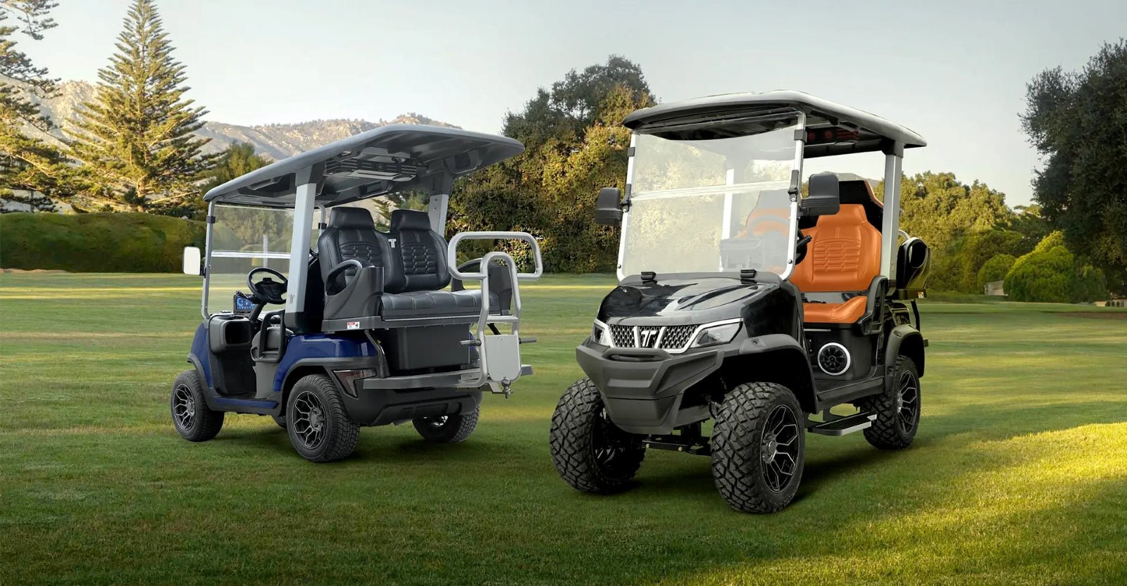 golf carts with course